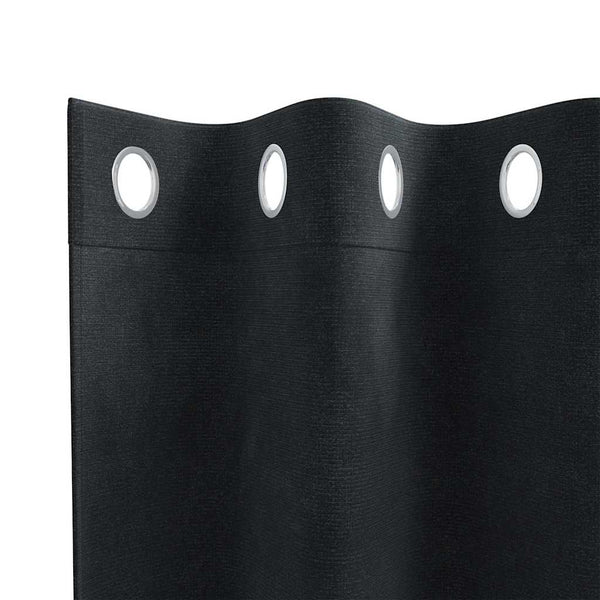 Verhot 2 kpl Musta 140 x 225 cm Sametti