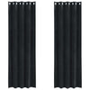 Verhot 2 kpl Musta 140 x 225 cm Sametti