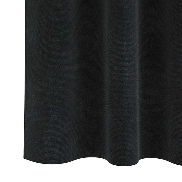 Verhot 2 kpl Musta 140 x 225 cm Sametti