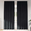 Verhot 2 kpl Musta 140 x 225 cm Sametti
