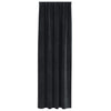 Verhot 2 kpl Musta 140 x 245 cm Sametti
