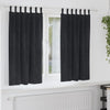 Verhot 2 kpl Musta 140 x 175 cm Sametti