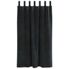 Verhot 2 kpl Musta 140 x 175 cm Sametti