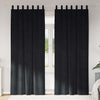 Verhot 2 kpl Musta 140 x 260 cm Sametti