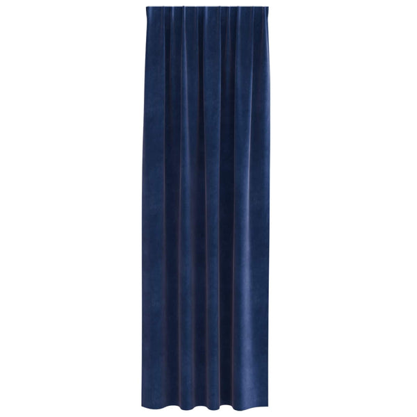 Verhot 2 kpl Tumma Sininen 140 x 225 cm Sametti