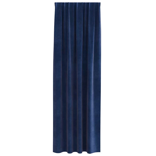 Verhot 2 kpl Tumma Sininen 140 x 245 cm Sametti