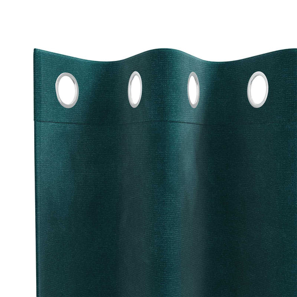 Verhot 2 kpl Tummanvihreä 140 x 140 cm Sametti
