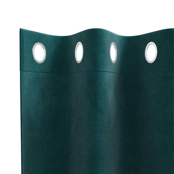 Verhot 2 kpl Tummanvihreä 140 x 175 cm Sametti