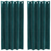 Verhot 2 kpl Tummanvihreä 140 x 175 cm Sametti