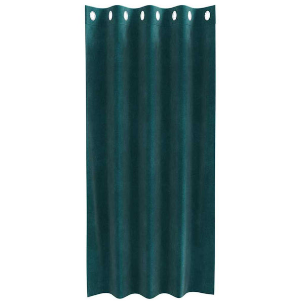 Verhot 2 kpl Tummanvihreä 140 x 175 cm Sametti