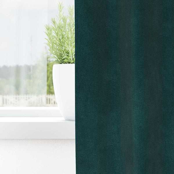 Verhot 2 kpl Tummanvihreä 140 x 140 cm Sametti