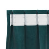 Verhot 2 kpl Tummanvihreä 140 x 245 cm Sametti