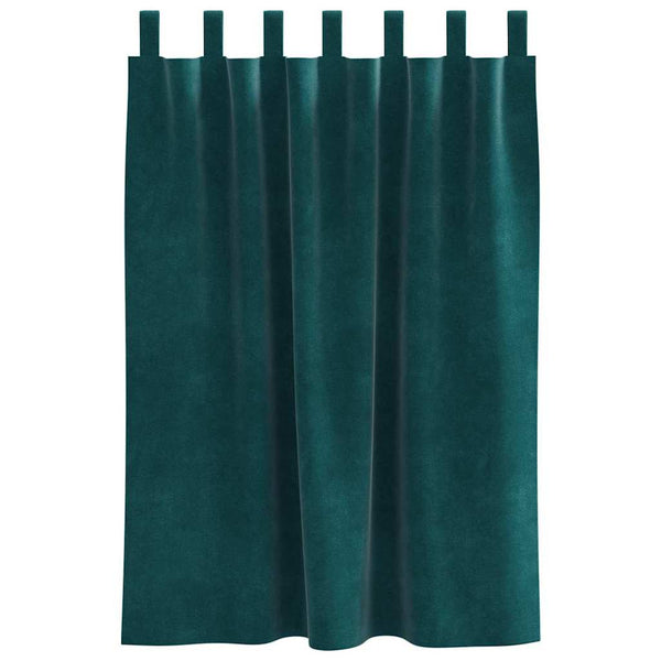 Verhot 2 kpl Tummanvihreä 140 x 140 cm Sametti
