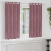 Verhot 2 kpl Tumma vaaleanpunainen 140 x 175 cm Sametti