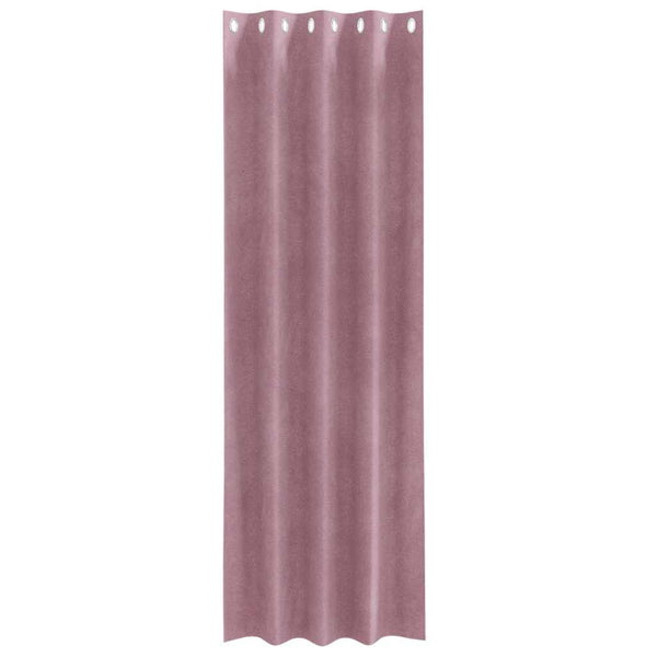 Verhot 2 kpl Tumma vaaleanpunainen 140 x 260 cm Sametti