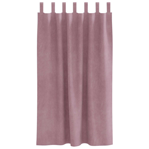 Verhot 2 kpl Tumma vaaleanpunainen 140 x 175 cm Sametti