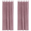 Verhot 2 kpl Tumma vaaleanpunainen 140 x 260 cm Sametti