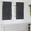 Verhot 2 kpl Vaaleanharmaa 140 x 140 cm Sametti