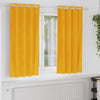 Verhot 2 kpl Sinapinkeltainen 140 x 175 cm Sametti