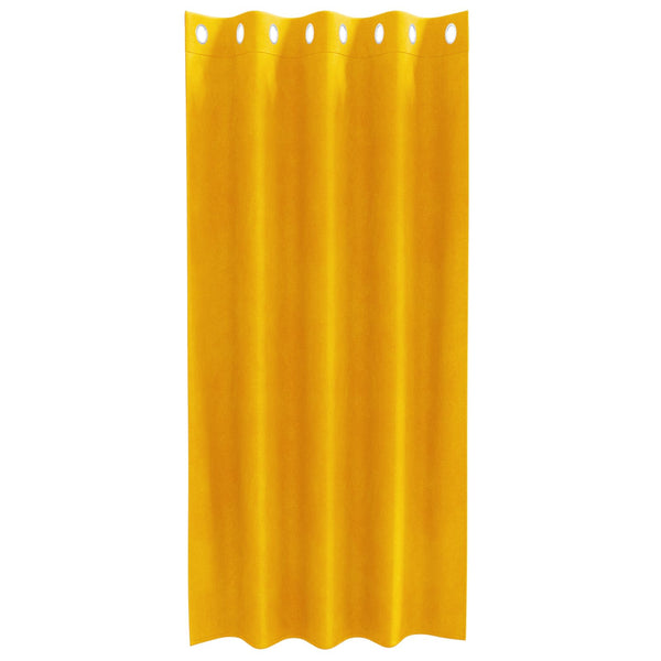 Verhot 2 kpl Sinapinkeltainen 140 x 175 cm Sametti