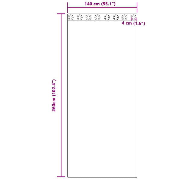 Verhot 2 kpl Vaaleanharmaa 140 x 260 cm Sametti