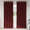Verhot 2 kpl Viininpunainen 140 x 260 cm Sametti
