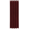 Verhot 2 kpl Viininpunainen 140 x 260 cm Sametti