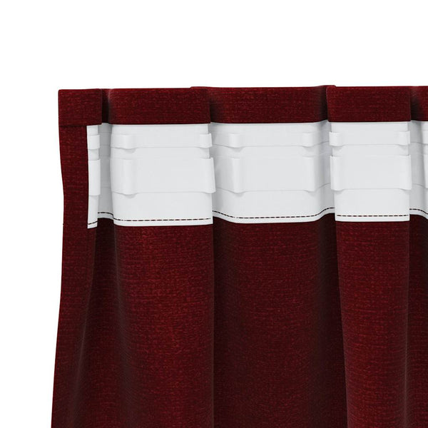 Verhot 2 kpl Viininpunainen 140 x 245 cm Sametti