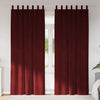 Verhot 2 kpl Viininpunainen 140 x 260 cm Sametti