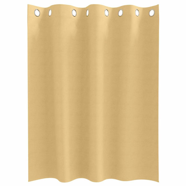 Pimentävä verho renkailla 2 kpl Beige 140 x 140 cm Polyesteri