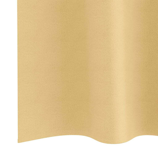 Pimentävä verho renkailla 2 kpl Beige 175 x 140 cm Polyesteri
