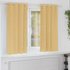 Pimentävä verho renkailla 2 kpl Beige 175 x 140 cm Polyesteri