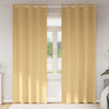 Pimentävä verho renkailla 2 kpl Beige 245 x 140 cm Polyesteri
