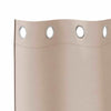 Pimentävä verho renkailla 2 kpl Taupe 225 x 140 cm Polyesteri