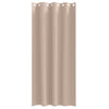 Pimentävä verho renkailla 2 kpl Taupe 245 x 140 cm Polyesteri