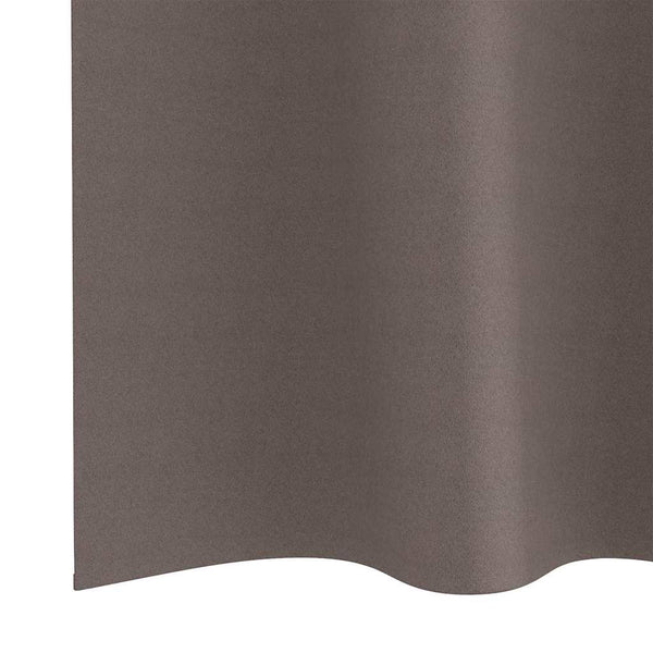 Pimentävä verho renkailla 2 kpl Tumma ruskea 175 x 140 cm