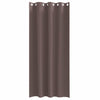 Pimentävä verho renkailla 2 kpl Tumma ruskea 225 x 140 cm