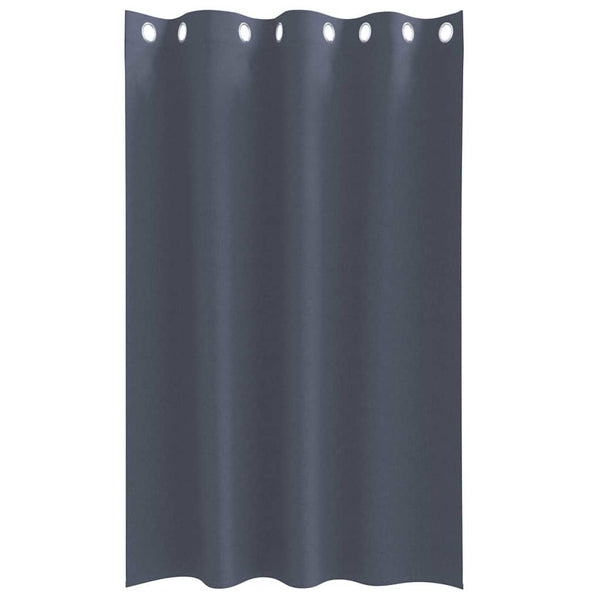 Pimentävä verho renkailla 2 kpl Antrasiitti 175 x 140 cm