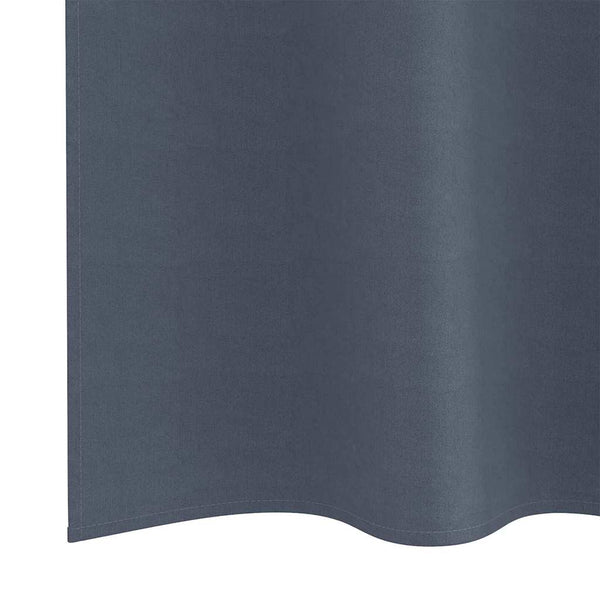 Pimentävä verho renkailla 2 kpl Antrasiitti 260 x 140 cm