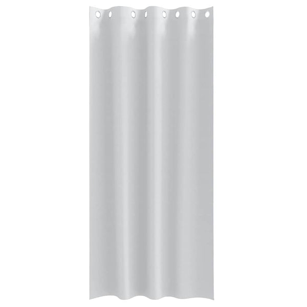 Pimentävä verho renkailla 2 kpl Vaalea harmaa 225 x 140 cm