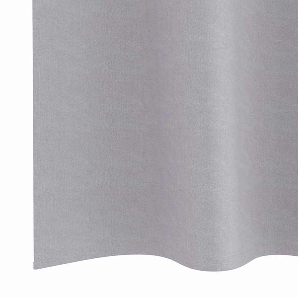 Pimentävä verho renkailla 2 kpl Metalli harmaa 260 x 140 cm