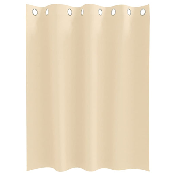 Pimentävä verho renkailla 2 kpl Kerma 140 x 140 cm Polyesteri