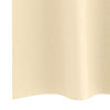 Pimentävä verho renkailla 2 kpl Kerma 175 x 140 cm Polyesteri