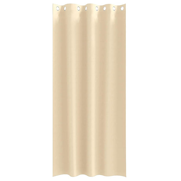 Pimentävä verho renkailla 2 kpl Kerma 260 x 140 cm Polyesteri