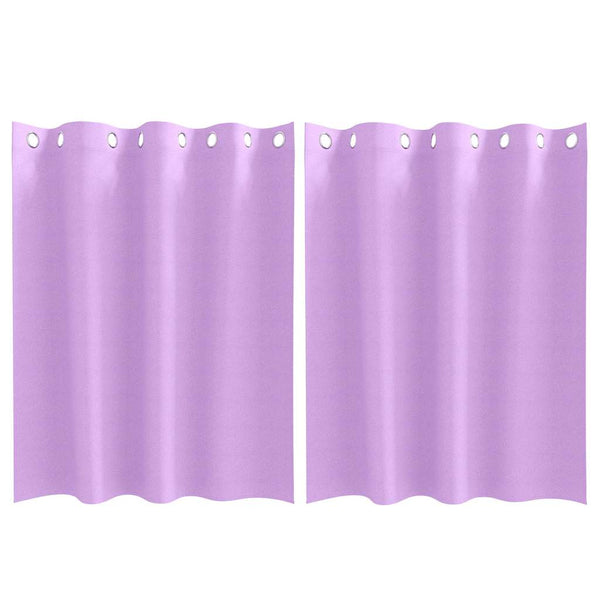Pimentävä verho renkailla 2 kpl Violetti 140 x 140 cm