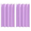 Pimentävä verho renkailla 2 kpl Violetti 175 x 140 cm