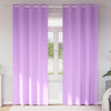Pimentävä verho renkailla 2 kpl Violetti 225 x 140 cm