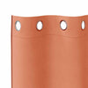 Pimentävä verho renkailla 2 kpl Terrakotta 140 x 140 cm