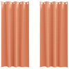 Pimentävä verho renkailla 2 kpl Terrakotta 225 x 140 cm