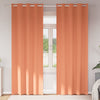 Pimentävä verho renkailla 2 kpl Terrakotta 245 x 140 cm